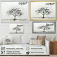 thumbnail image 4 of Designart "Simplistic African Tree Essence V" Tree African Floater Framed Wall Art Living Room, 4 of 5