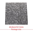 thumbnail image 1 of Langgg Crystal Rhinestone Ribbon Clothing Accessories Sticker Convenient Using Present Decoration Sheet with Shine Appearance Exquisite black 6 double side tape, 1 of 6
