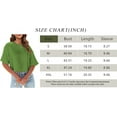 thumbnail image 4 of Women Half Sleeve Cropped T-Shirts Drop Shoulder Round Neck Crop Tops Casual Summer Solid Color Basic Tees, 4 of 8
