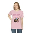 thumbnail image 6 of Good Things Are Waiting For Us Cute Rainbow Turtle Unisex Short Sleeve Tee, 6 of 8