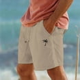 thumbnail image 2 of CONZONE Mens Casual Shorts Elastic Waist Drawstring Summer Shorts for Men Hawaii Graphic Y2K Lightweight Loose Fit Workout Gym Shorts With Pockets, 2 of 6