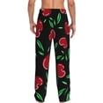 thumbnail image 3 of Daiia Cherry Men's Sleep Pant with Pockets and Drawstring,Pajama Pants-Medium, 3 of 9