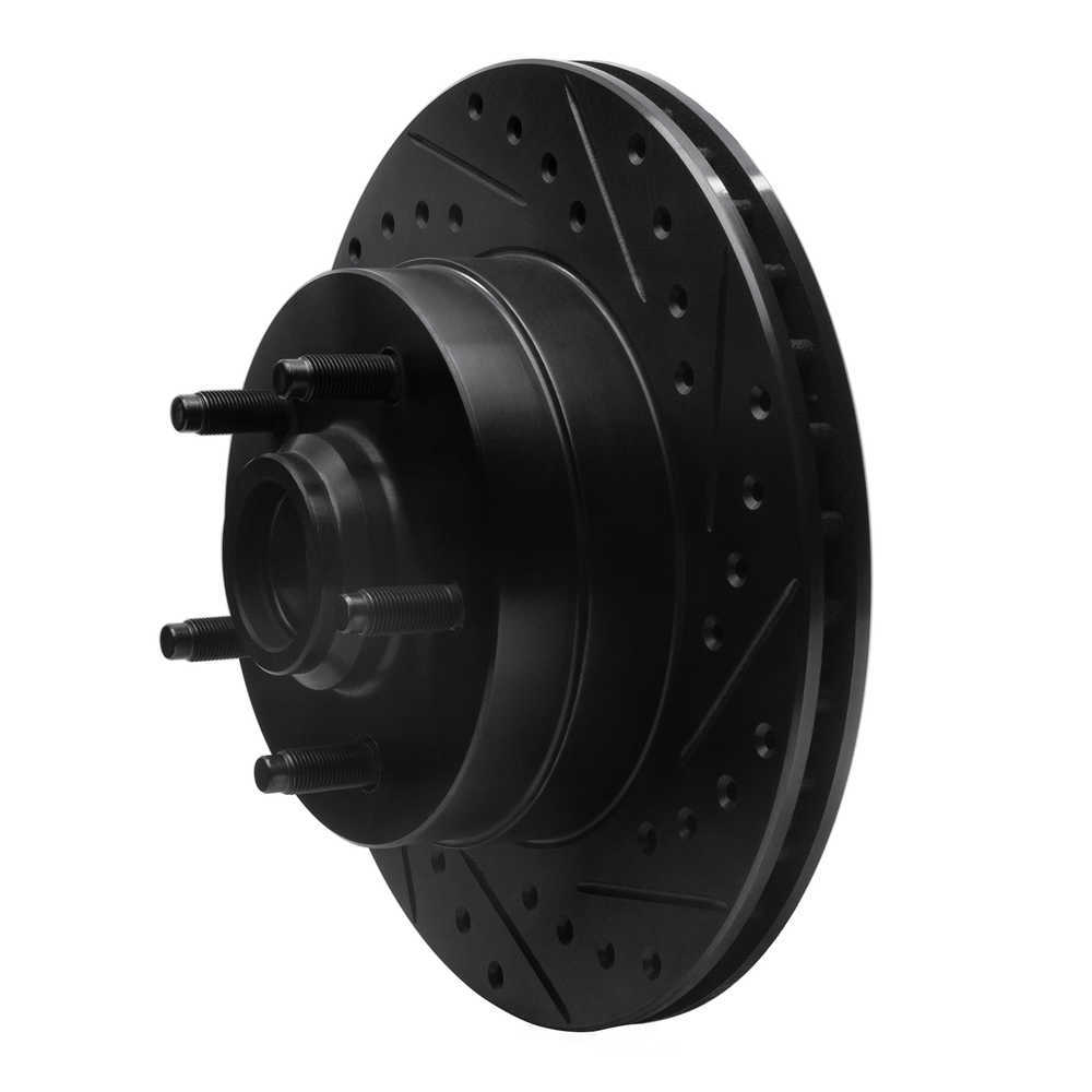 Dynamic Friction Company 633-42018R DFC Brake Rotor - Drilled And Slotted - Black