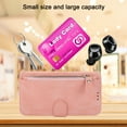thumbnail image 6 of Dteck Wallet Case for Samsung Galaxy A52 4G/5G, Retro Card Holder Slots Zipper Pocket Handbag Case PU Leather Magnetic Closure Kickstand with Wrist Strap Shockproof Flip Case, Pink, 6 of 7
