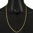 thumbnail image 4 of 2.8mm Polished 14k Yellow Gold Plated Twisted Rope Choker Chain Necklace, 18 inches, 4 of 7