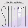 thumbnail image 6 of DTTOCASE iPad Pro 12.9 Case 6th/5th/4th/3rd Generation 2022/2021/2020/2018,Clear Cover-Lightpurple, 6 of 7