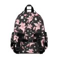 thumbnail image 3 of Unicorn and Wing Black Pattern Cute School Backpack Bag for School with Padded Back and Adjustable Shoulder Straps 15.25"x11.5"x5.25", 3 of 5