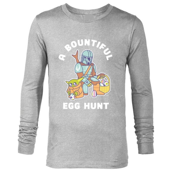 Star Wars The Mandalorian & Grogu Bountiful Easter Egg Hunt - Long Sleeve T-Shirt for Men - Customized-Athletic Heather