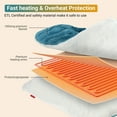 thumbnail image 4 of Comfytemp Weighted Heating Pad for Neck and Shoulders, FSA HSA Eligible, 19"x 24", Blue, 4 of 11