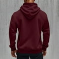 thumbnail image 5 of Rggeeun Mens Hoodies Men's Zip Up Hoodie Casual Loose Fit Pullover Sweatshirt With Raglan Sleeves For Autumn Winter Comfort Loose Casual, 5 of 7