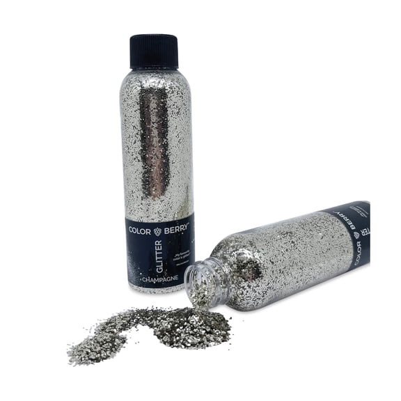 Colorberry Glitter - Champagne, Chunky, 90 grams, Bottle