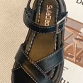 thumbnail image 3 of WBQ Girls Genuine Leather Soft Closed Toe Princess Flat Shoes Summer Sandals(Toddler/Little Kid), 3 of 7
