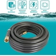 thumbnail image 3 of 5/8 in x 50 ft Heavy Duty Garden Hose, Flexible Kink Resistant Outdoor Water Hose, Gray, 3 of 5