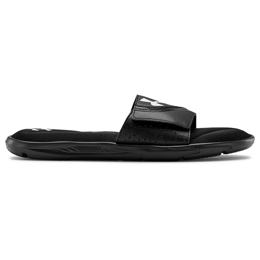 Under Armour Men's UA Ignite VI Slides Athletic Sandals Flip Flop Foam 3022711, Black/Black, 8 - image 2 of 3