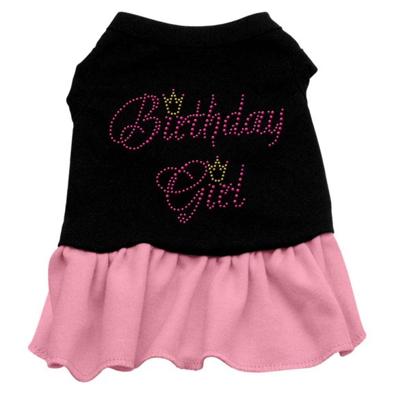 Pet Dog Cat Dress Rhinestone, "Birthday Girl"