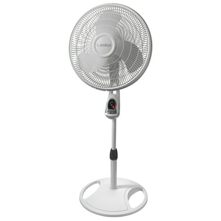 UPC 046013350206 product image for Lasko 16  3-Speed Oscillating Pedestal Fan with Timer and Remote  47  H  White   | upcitemdb.com