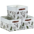 thumbnail image 1 of DECOMOMO 3-Packs Large Patterned Design Foldable Storage Bin W/Handles| Great For Organizing Shelf Nursery Home Closet & Office, 1 of 1