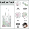 thumbnail image 4 of Boho Seashell Canvas Tote Bag – Watercolor Ocean Shell and Coral Reef Design – Nautical Beach Tote for Coastal and Mermaid Fantasy Lovers, 4 of 6
