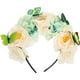 thumbnail image 1 of KAKOWELY Tocado de mariposa para mujer, diadema para fiesta de té, tocado de flores, diadema para disfraz de hada, 1 of 5