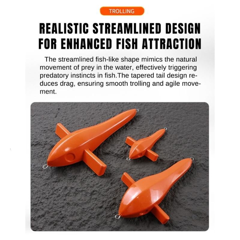 CEORPER Trolling Plane Shaped Teaser Fishing Tackle Fish Shape Boats Fishing Lure