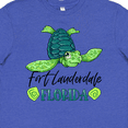 thumbnail image 4 of Inktastic Fort Lauderdale, Florida Happy Sea Turtle Youth T-Shirt, 4 of 5