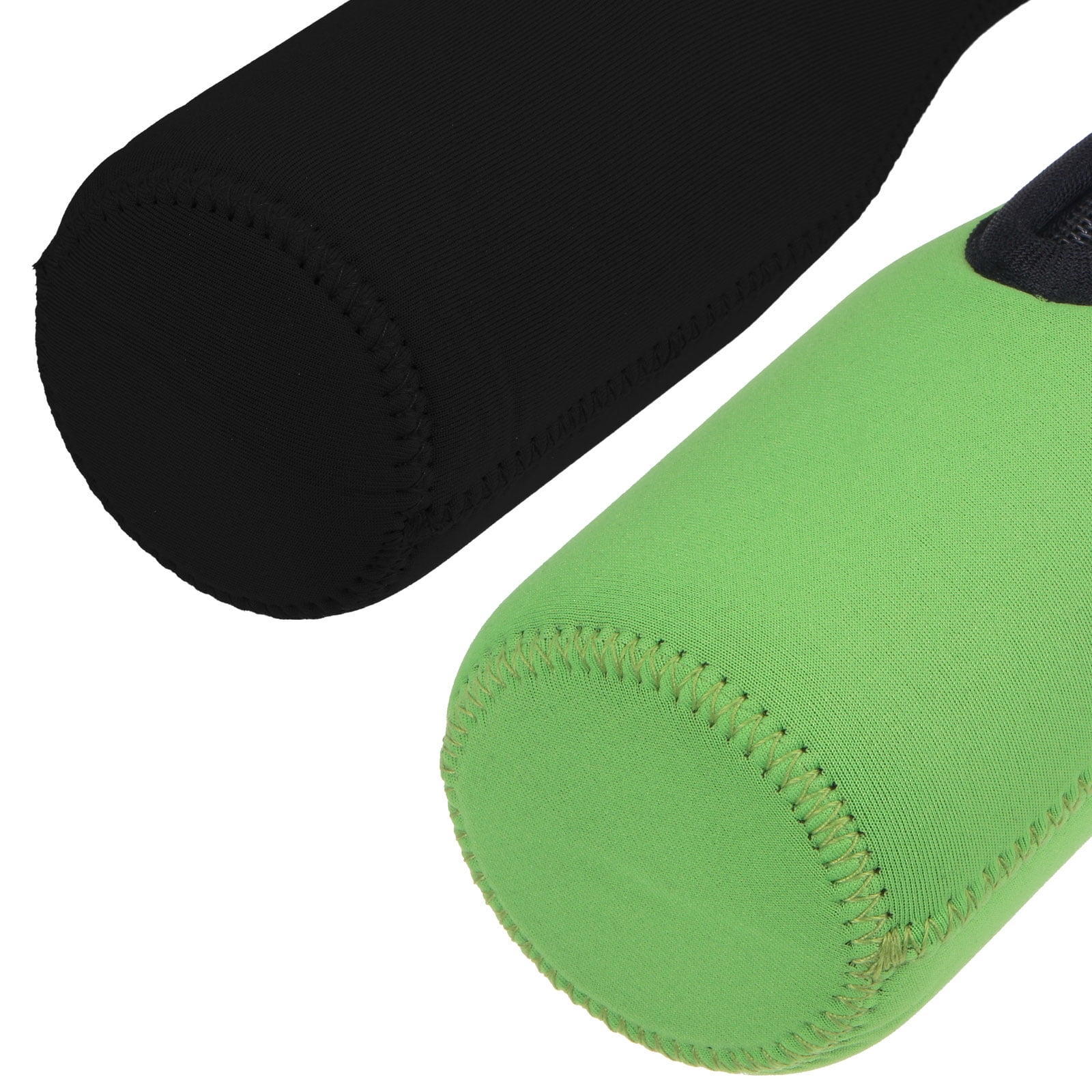 Unique Bargains Beer Bottle Sleeves Collapsible Neoprene Covers Black Green