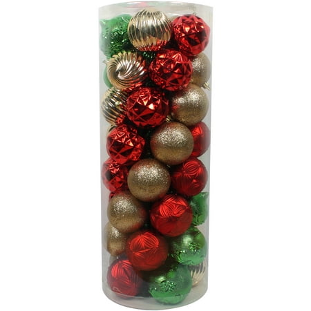  Holiday  Time Christmas  Ornaments  Traditional Shatterproof 