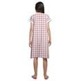 thumbnail image 3 of Moomaya Womens Knee Length Cotton Short Sleeve Nightdress Printed Night Gown, 3 of 5