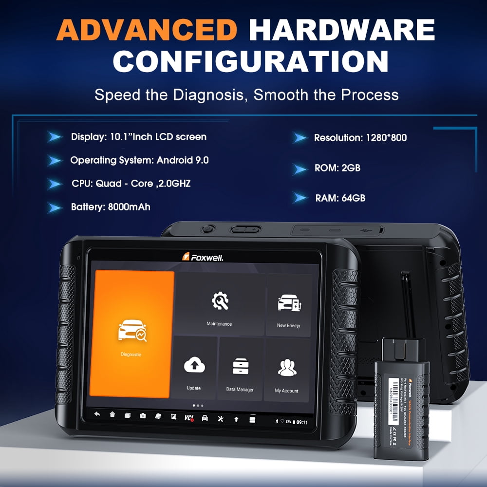 FOXWELL Car OBD2 Scanner Bi-direction Automotive Full System Diagnostic Tool ECU Cod-ing