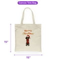 thumbnail image 5 of Merry Christmas German Shorthaired Pointer Enjoys Woofmas Winter Xmas Holiday Canvas Tote Bag GSP Lover Dog Gift Reusable Shopping Grocery Bag - 02022, 5 of 5