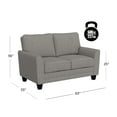 thumbnail image 4 of Hillsdale Furniture Daniel Upholstered Loveseat, Nature Gray, 4 of 16