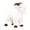 White, variant on Tootee Adorable Plush Sleeping for Kids, 11.81in Soft Cotton Stuffed Animal Toy, Ideal Goodnight Gift for Children & Home Decor