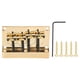 thumbnail image 2 of Conjunto de puente para bajo con monturas de rodillos placa de puente de montura fija de aleación de zinc dorado de 4 cuerdas con kit de tornillos para bajo eléctrico ANGGREK Otros, 2 of 8