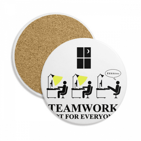 

Work Team Lazy Sleep Art Deco Fashion Coaster Cup Mug Tabletop Protection Absorbent Stone