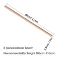 thumbnail image 4 of Eigraketly Paquete de 2 palos de madera de tamaño compacto, suministros prácticos para estirar, accesorio para practicar, hacer ejercicio, Uniforme atlético, 4 of 6