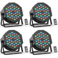 thumbnail image 1 of 36LED Stage Light Par Can Light RGB Stage Lighting for Performance Party Wedding DJ Event Church Holidays (4Packs), 1 of 7
