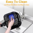 thumbnail image 2 of Uten 5.8 Qt Air Fryer Toaster Oven, 1700W 7-in-1 Oil Free Airfryer with 7 Presets & Touch Screen Timer & Temperature Control, Nonstick Basket for Roast Bake Reheat, Easy Clean Compact, Black, 2 of 9