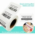 thumbnail image 2 of Adhesive Labels, 1 Roll 1000 Plain White Self-Adhesive Labels, 60 30mm Self Adhesive Labels for Printing, 2 of 5