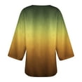 thumbnail image 4 of Fznquz Lightweight Women Cardigan Sweater Kimono Yellow Cover Up Sweater Gradient Casual 2025 Blouses, 4 of 4