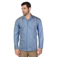 thumbnail image 7 of Men's Long Sleeve Guayabera Cuban Beach Wedding Button-Up Casual Dress Shirt, White, M, 7 of 7