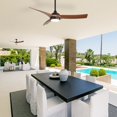 thumbnail image 6 of Sofucor 52 Inch Ceiling Fans with Lights Remote Control, Outdoor Ceiling Fan with Light Airflow 6000CFM 3 CCT Dimmable 3-Timer ABS 3 Black Blades, 6 of 13
