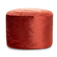 thumbnail image 1 of Pouf Eclipse masala velours – Pouf rond avec housse lavable et rembourrage en billes, idéal comme siège ou repose-pieds pour salon, chambre à coucher ou bureau, 1 of 6
