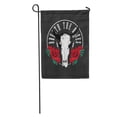 thumbnail image 1 of SIDONKU Red Roll Rock Breath The Roses Text Floral Black Color Garden Flag Decorative Flag House Banner 28x40 inch, 1 of 2