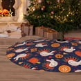 thumbnail image 6 of Sikiie Turkey And Thanksgiving 30-48 inches {designName} Print Christmas Tree Skirt Snowman Xmas Tree Skirt with Edge Christmas Decorations for Holiday Party-36", 6 of 7