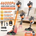 thumbnail image 3 of Wireless Rechargeable Vacuum, 46KPA Max Power, 9-in-1 Multi-tool, Brushless Motor, Large Battery, LED Screen, Telescopic Rod, Wall Mount, Quiet Operation for Home Cleaning & Pet Hair, 3 of 12