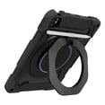 thumbnail image 3 of K-Lion for iPad Pro 11 inch & iPad Air 4th/5th Heavy Duty Rugged Case, 3 Layers Multi-Functional Ring Bracket Pencil Holder Kickstand Shockproof Armor Silicone Case,Black, 3 of 10