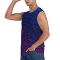 thumbnail image 3 of Fuzoiu Neon Glitter Print Men's Sleeveless T-shirt,Sleeveless Tee Shirts,Quick-Dry Athletic Tank Top for Gym, Running, Sports & Outdoor Activities-XX-Large, 3 of 7