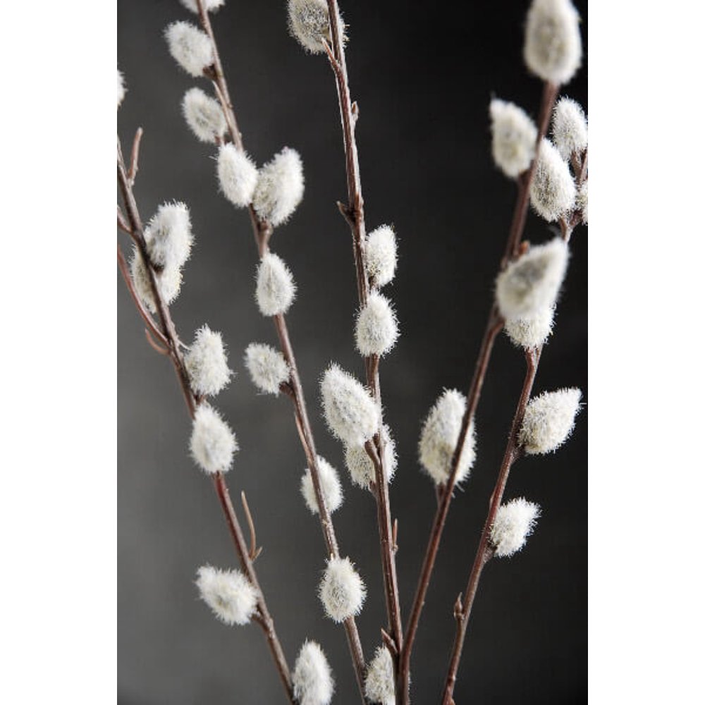 12 Artificial Pussy Willow Branches 31 inches