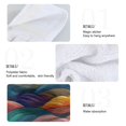 thumbnail image 2 of Yayeee Kitchen Hanging Hand Towels Set of 2 with Loop Bathroom Absorbent Tie Towel, Colorful Waves Pattern, 2 of 7