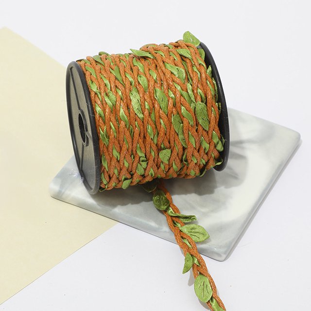 Dianli Savings Faux Jute Twine Decoration DIY Rattan Photo Wall Kit, Simulation Green Leaves & Colorful Rings, Home or Classroom Wall Art Decoration Set Time-Limited Price Slashes & Steals